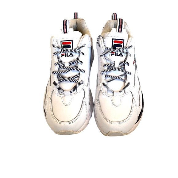 FILA Womens Ray Tracer White Running Shoes Sneakers Size 8.5 Excellent Condition - Picture 3 of 10